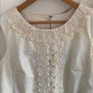VINTAGE/RARE Lilly Pulitzer shift CREAM Est. US 14